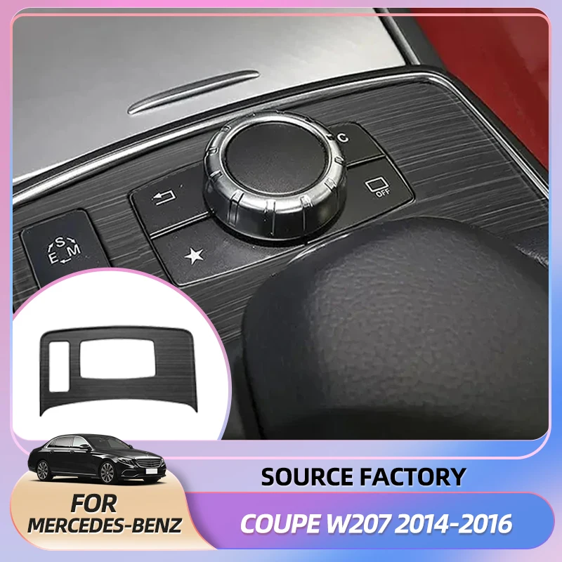 

Эмблемы, Стайлинг автомобиля, центральная консоль, мультимедийная кнопка, декоративная панель, накладка для Mercedes Benz E Class Coupe W207