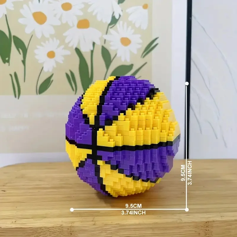 Micro mattoncini da calcio creativi: set di costruzione compatibile per gli amanti, arredamento da scrivania unico e giocattolo antistress per gli appassionati di calcio