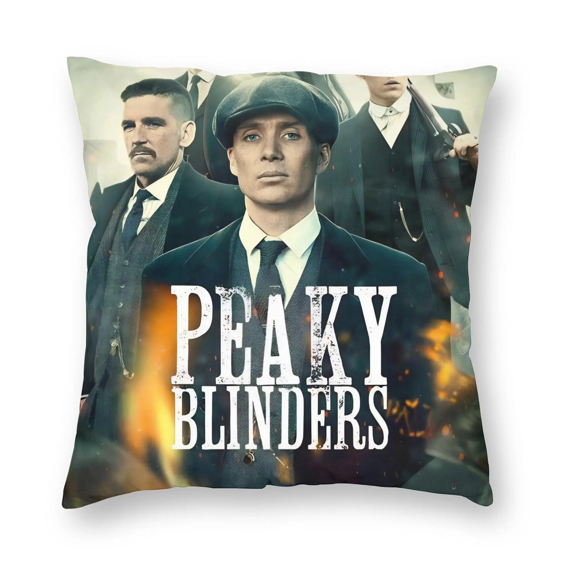 P-Peaky Blinders Tommy Shelby Pillowcase Soft Polyester Cushion Cover Gift  Pillow Case Cover Home Square 45*45cm