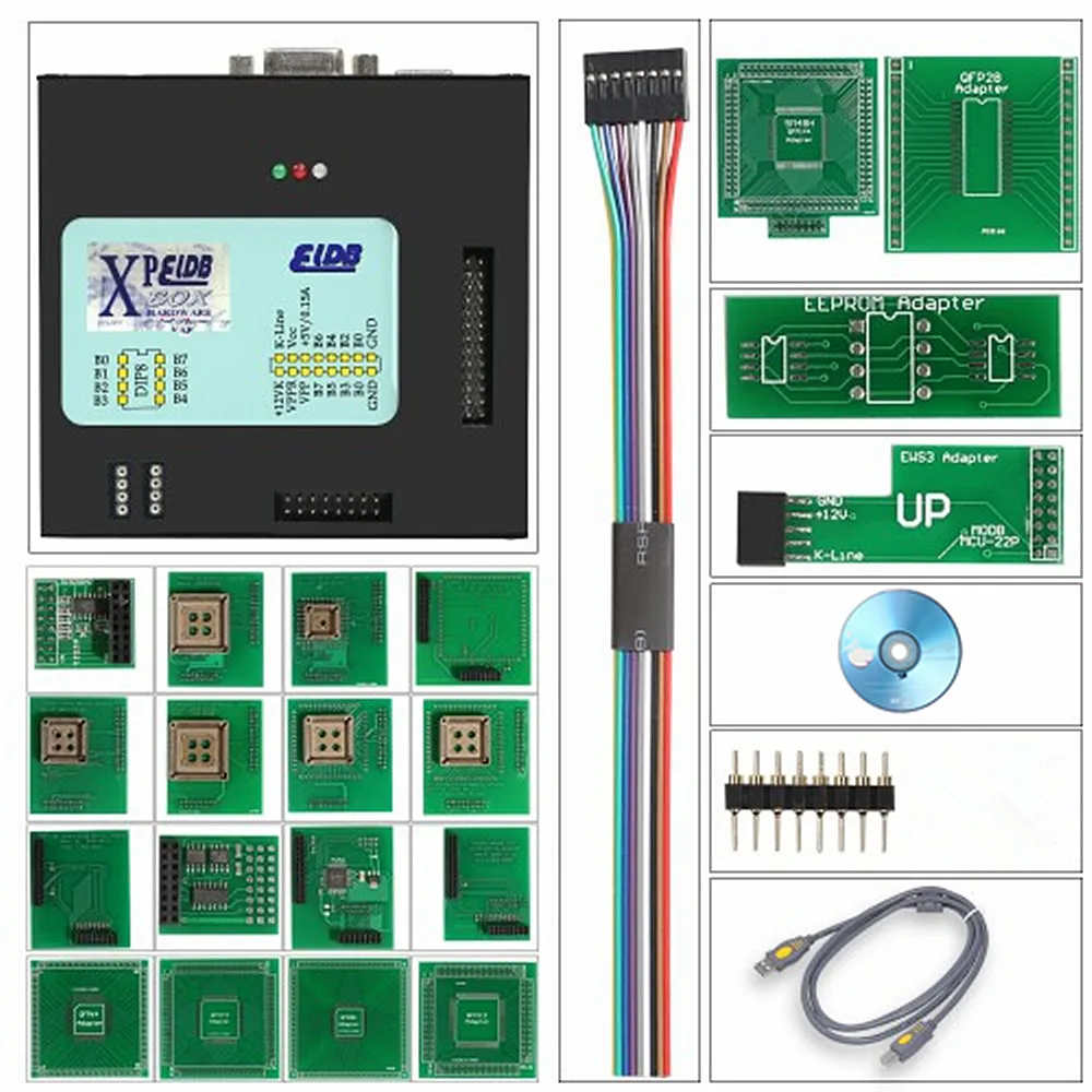 Xprog-m XProg M V5.55 X-PROG M Box ECU programator narzędzie do strojenia chipów z pełne adaptery obsługuje CAS4 Cars czarny metalowe pudełko