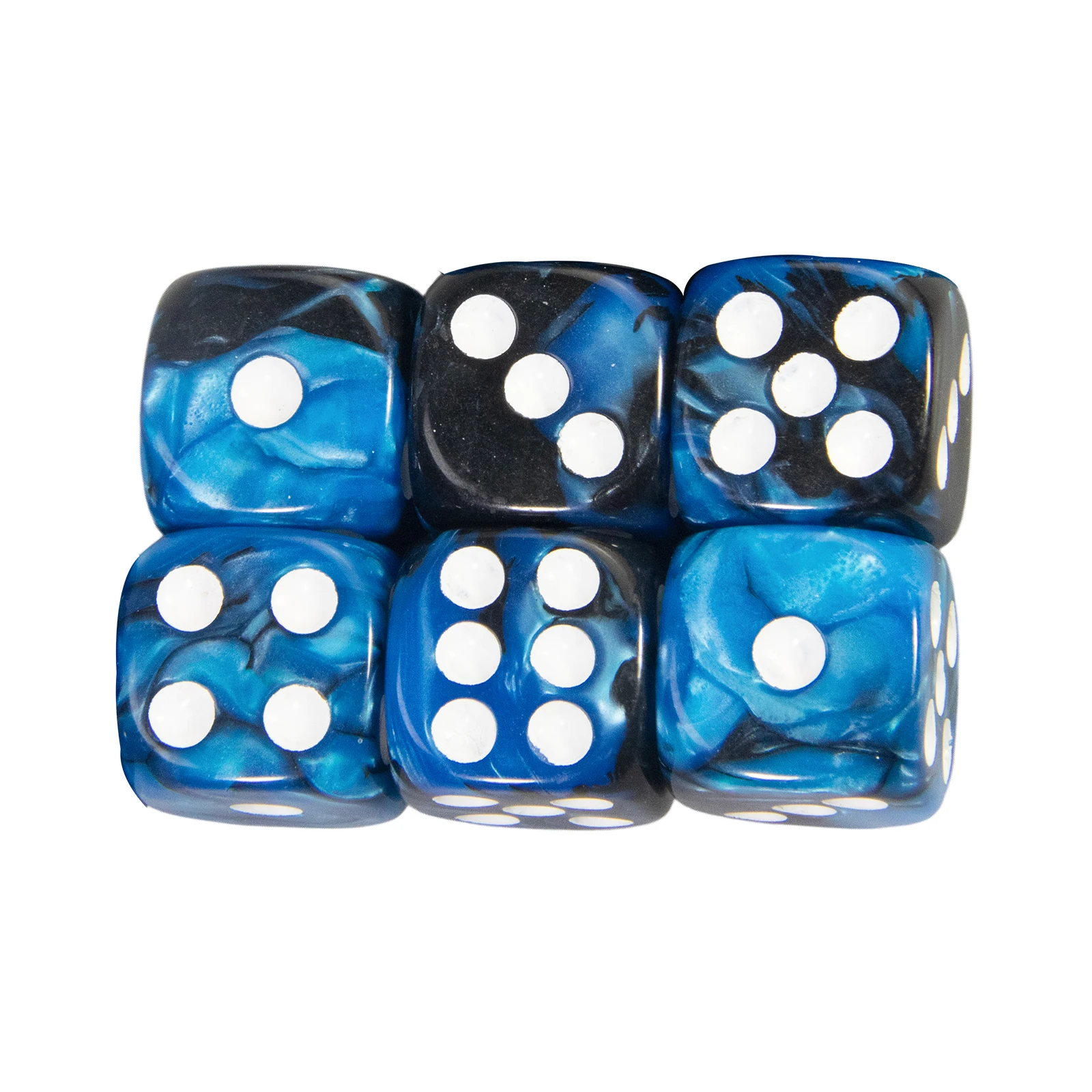 

Набор цветных 6-гранных игральных кубиков, 6 шт., размер 16 мм - D6 - Яркие цвета, закругленные края для настольных игр и математических развлечений