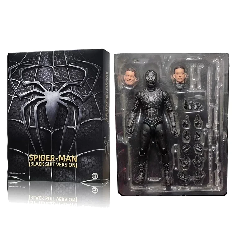 Black Spiderman Figure Across The Spider-Verse Part One S.H.Figuarts Spider-Man Venom Shf Action Figures Pvc Doll Decoration Toy