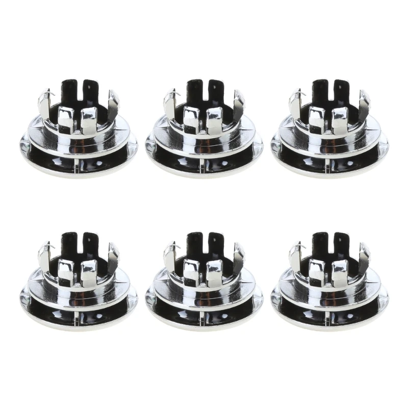 6 Chiếc Vòng Lưu Vực Chống Tràn Viền Bồn Rửa Lỗ Nắp Nắp Thoát Nước Bao Lắp Vào Lỗ Lắp Đặt Đơn Giản Cho Bồn Tắm Nhà Bếp trang Sức