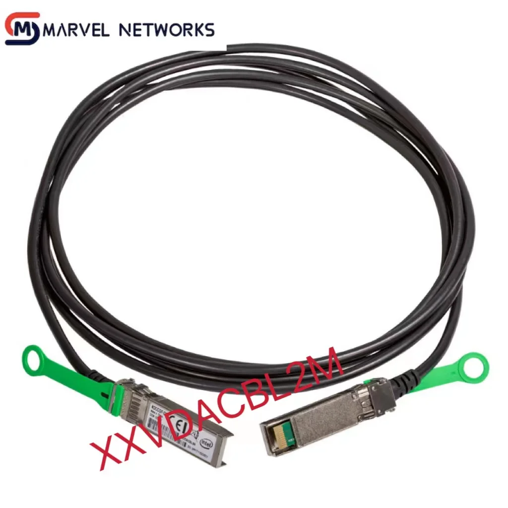 

100% Original XXVDACBL2M Ethernet SFP28 Twinax Copper Cable, 2m Passive Direct Attach Cable for Intel