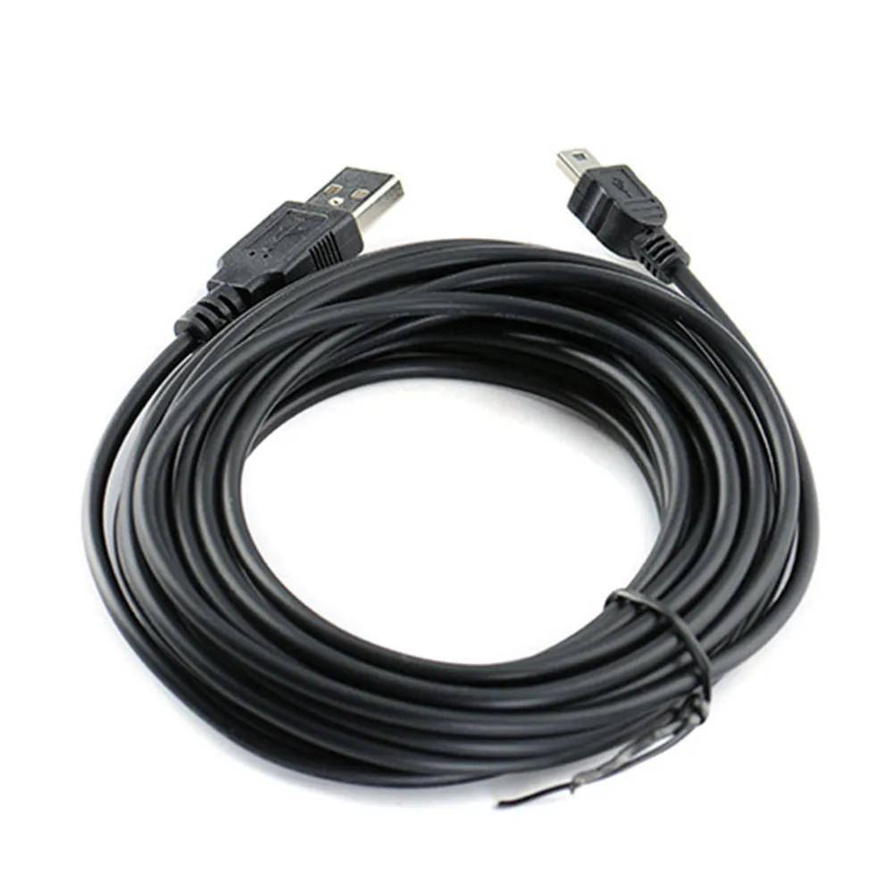 كابل USB صغير بطول 5 أمتار ، كابل شحن USB 2.0 من النوع A إلى Mini B ، لكاميرا GoPro Hero 3 + ، Hero HD ، PS3 ، الهواتف المحمولة ، MP3 ، Camrea