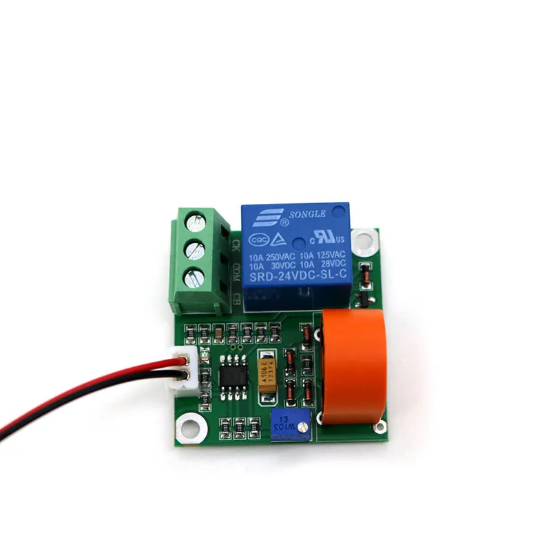 

AC Current Detection Sensor Module 0-5A DC 24V 12V 5V Switching Transducer Digital Output with Test Wire