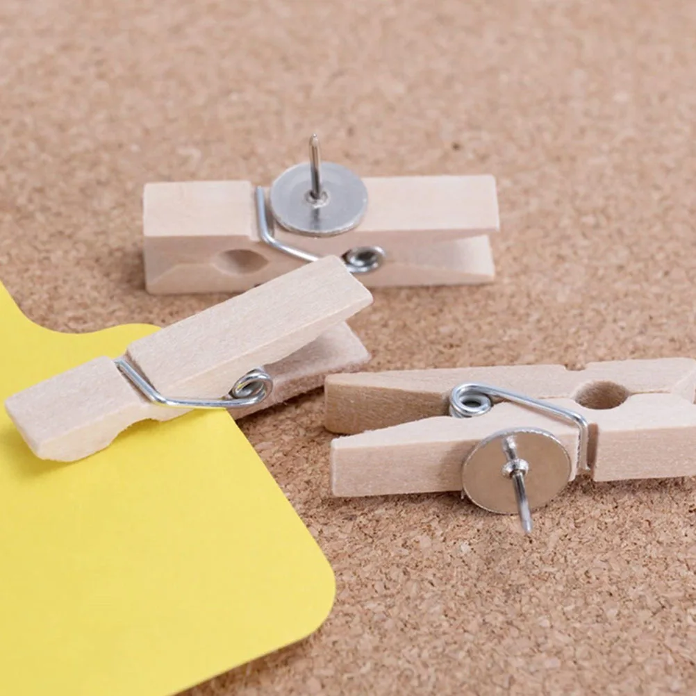 50 Buah Penjepit Foto Kayu Penjepit Gambar untuk Dekorasi Dinding dan Kehidupan Sehari-hari Penjepit Gambar Kayu