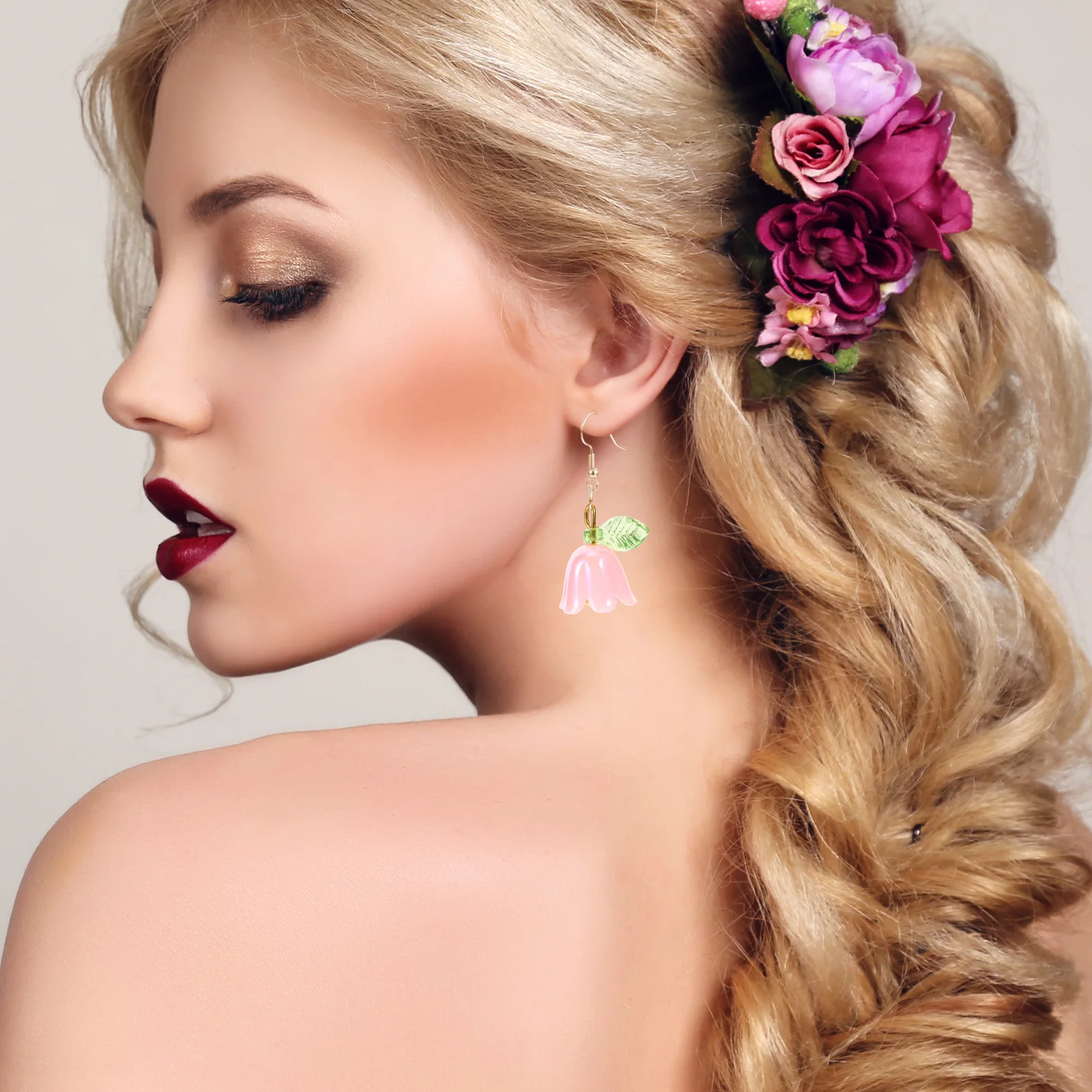 

10pcs Flower Pendant Charms for DIY Jewelry Making Lightweight Decorative Accessories Floral Earrings Necklace Crafts