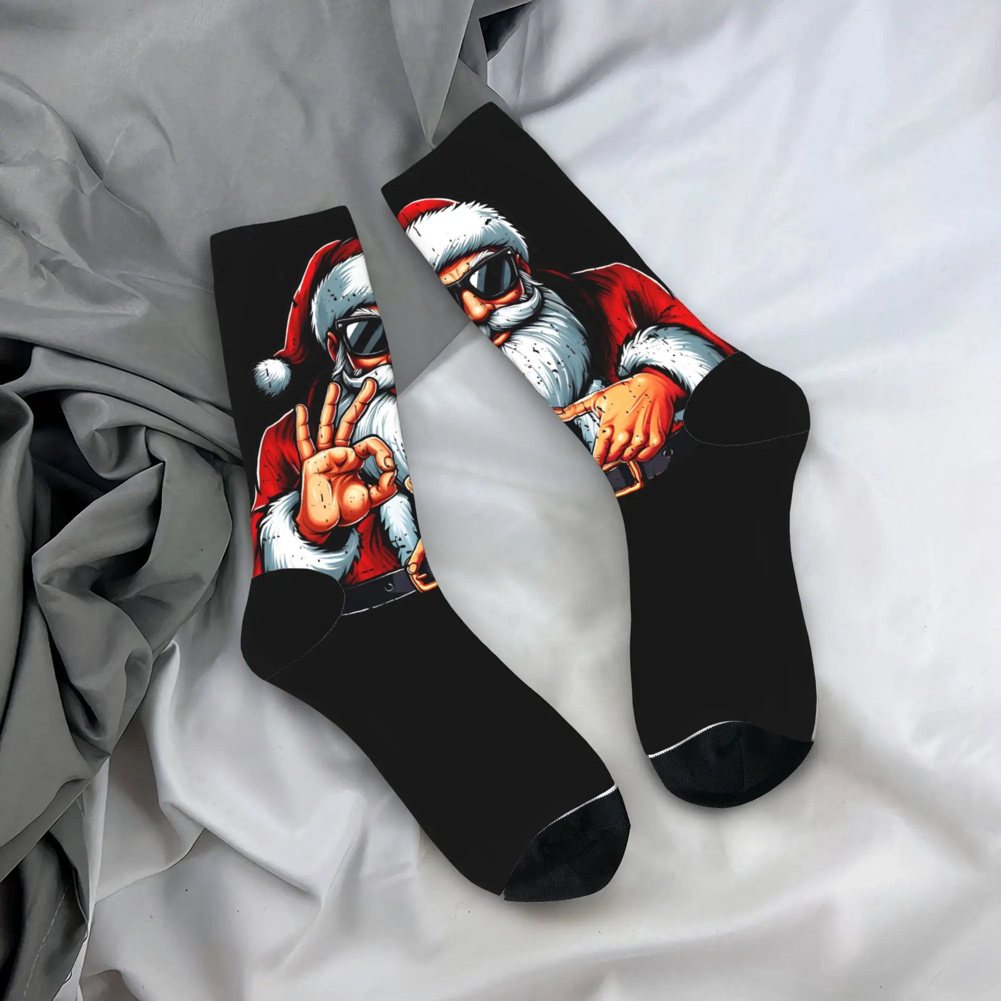 مضحك ستة سبعة 6 7 ميمي سانتا عيد الميلاد جوارب القوطية الجوارب الخريف عدم الانزلاق الجوارب للجنسين الرجال تشغيل الرياضة جودة الجوارب