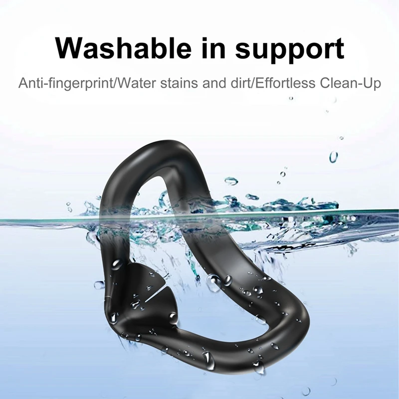 N84R-Silicone Face Mask Lens Protector For Meta Quest 3S, Sweat-Proof And Light-Proof Silicone Cover, Comfortable Experience