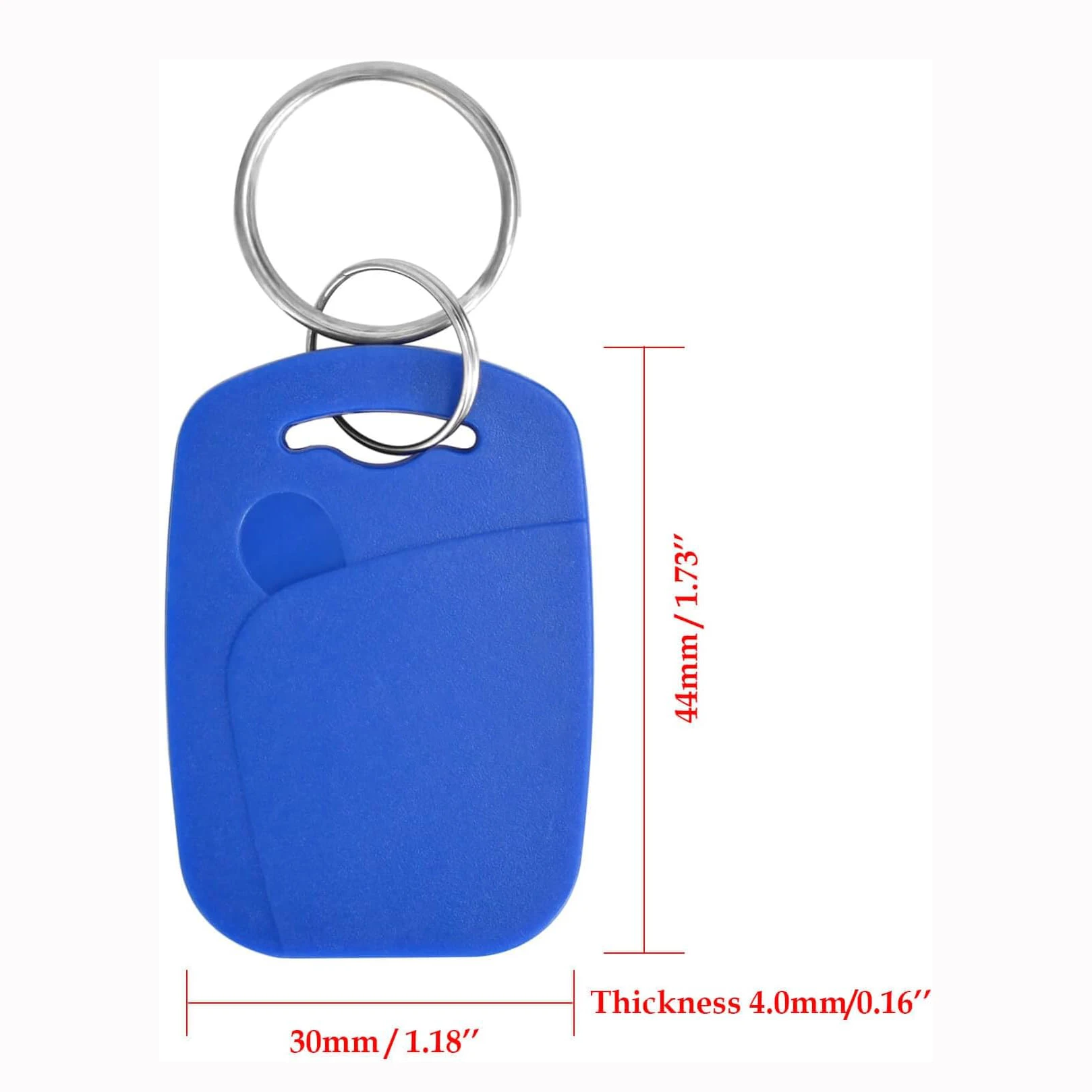 2 In 1 Dual Frequency Writable Rewrite RFID Keyfobs  Access Control Key Tags 13.56MHZ 1K CUID and T5577 125KHZ ID Key Card