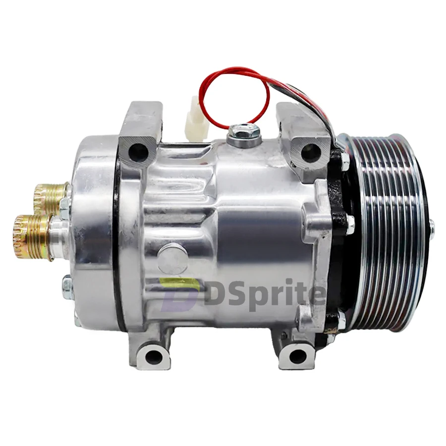 84356660 47693200 1101055 Auto Ac Compressor 152mm For Truck 7H15 4118 4105