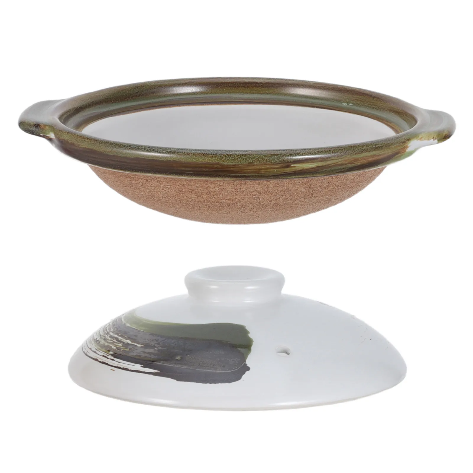 340Ml Clay Rice Cooker Pot Earthenware Casserole Pot Traditional Asian Kitchen Cooking Stew Porridge Terracotta Clay Cooking