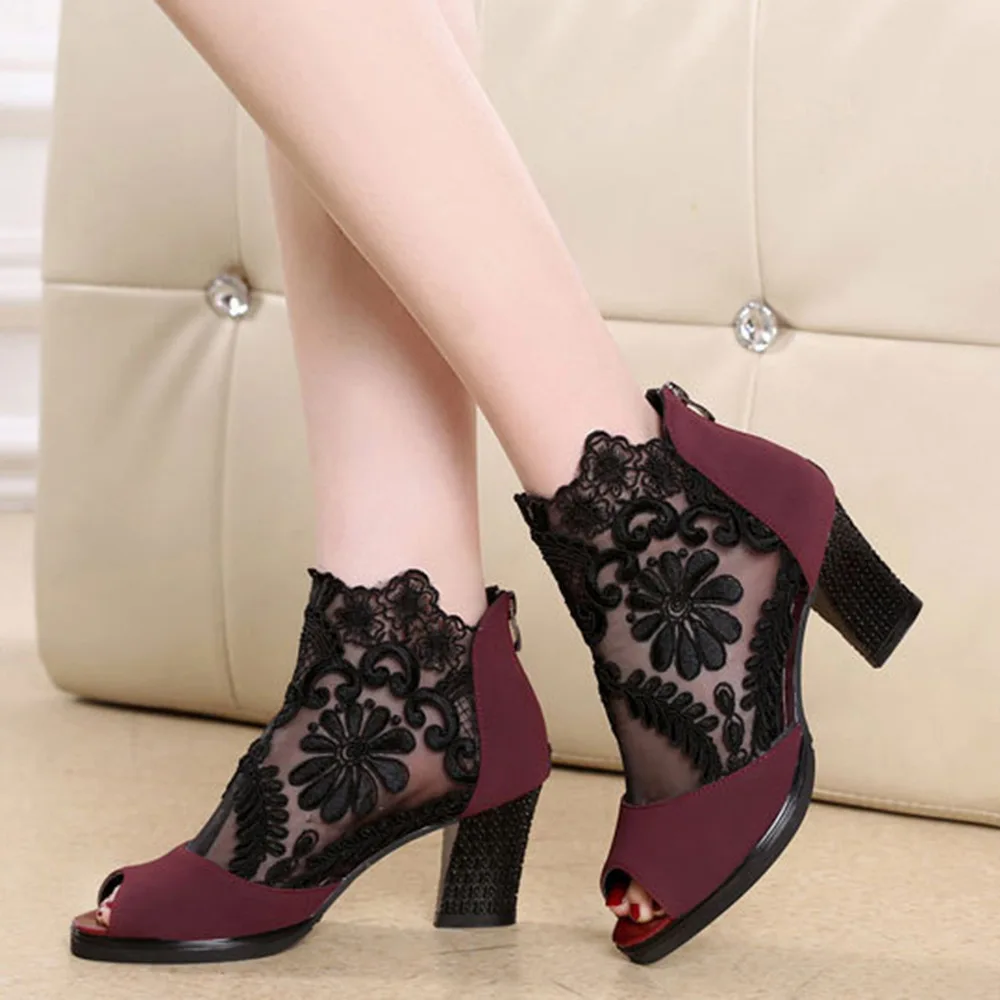 1pair/lot Women Latin Dance Shoes Tango Salsa Dancing high heel shoes  Ladies Ballroom dancing lace shoes