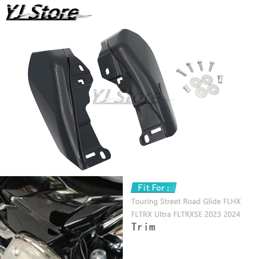 

Fit For Harley Touring Street Road Glide FLHX FLTRX Ultra FLTRXSE 2023 2024 Motorcycle Air Heat Shield Trim Deflector