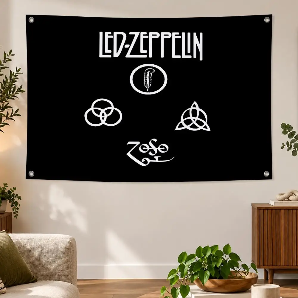 Band Led Zeppelin Flags Flag Suitable For Party Club Outdoor Interior Wall Decoration Banner Fans Gift