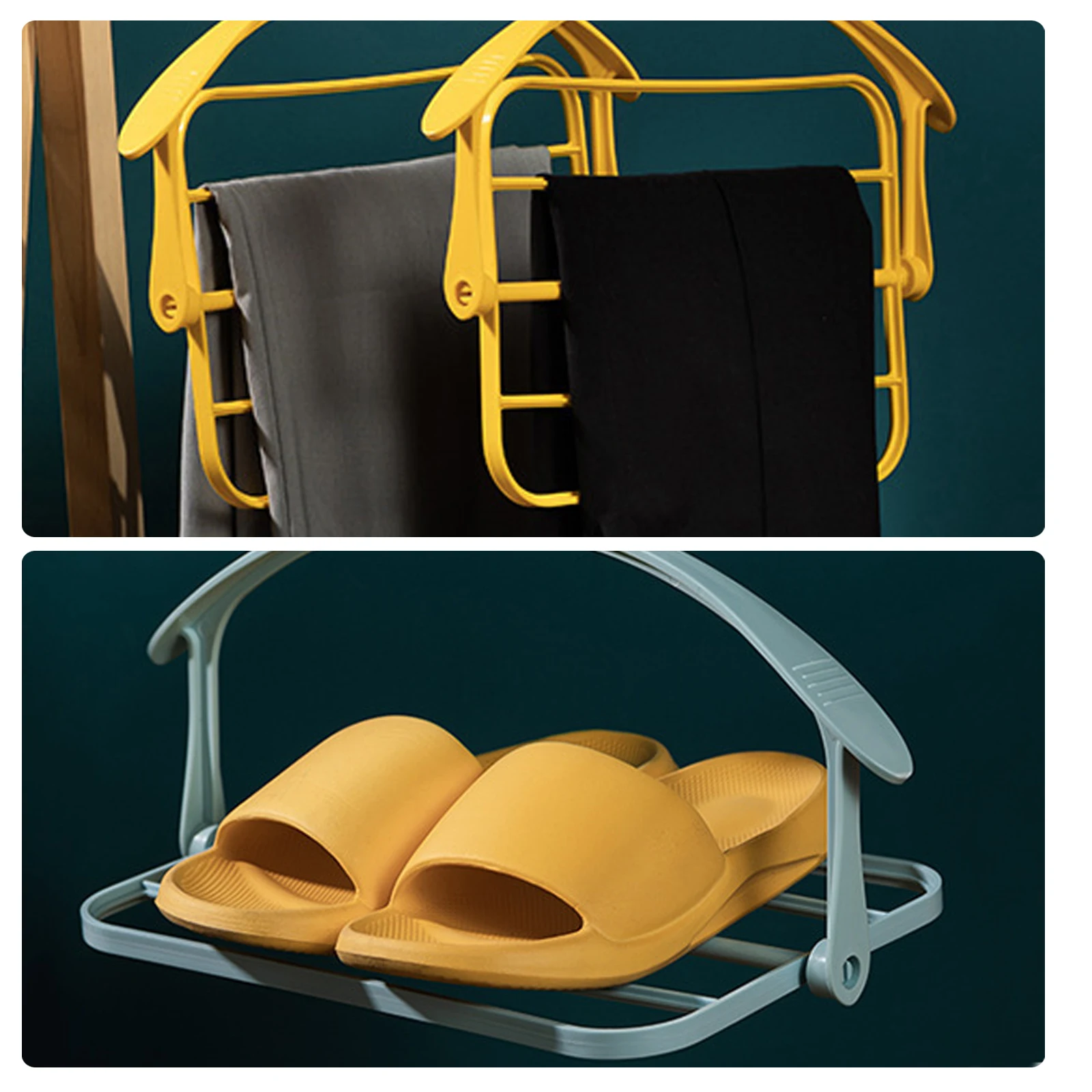 

4 Pcs Multifunctional Hanger Clothing Hangers Pants Suit Space Saving for Plastic Rack Organizer Clothes Man Hanging