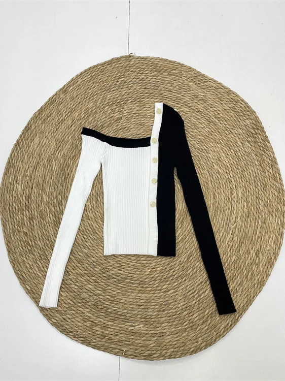 

Мягкий длинный вязаный свитер Sve, женский свитер с наклонными плечами, зимняя мода, облегающий крой из смеси полиэстера и нейлона