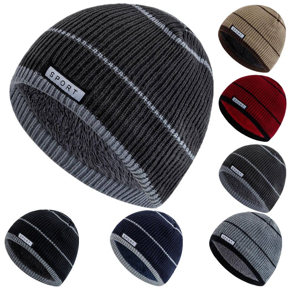

New Unisex Designer Winter Hats Cap Plush Fur Lined Streetwear Warm Beanies For Man Woman Casual Winter Ski Knitted Hats