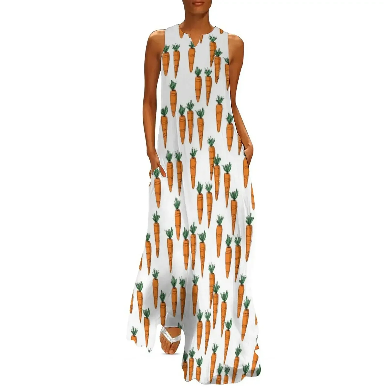 

Carrot Top Long Dress women's fashion dresses Women's summer suit summer dresses Party dresses for women Dress