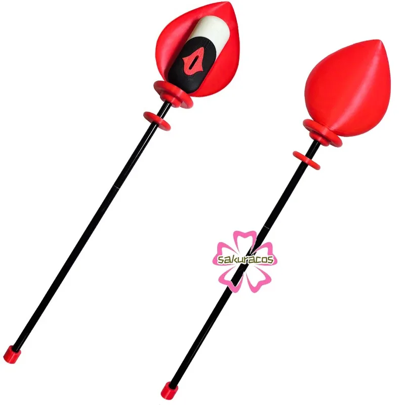 

25COSAlastor Cosplay Costume Wig Monocular Eyeglass Headwear Horn Hairpin Detachable Vertical Microphone Sticks Cane Props