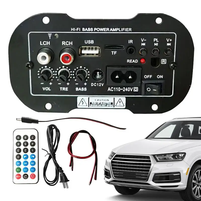 USB مضخم الصوت الناتج محول استعادة المعالج باس الداعم 5 بوصة محول مجلس اللاسلكية مركز الصوت للسيارة #1