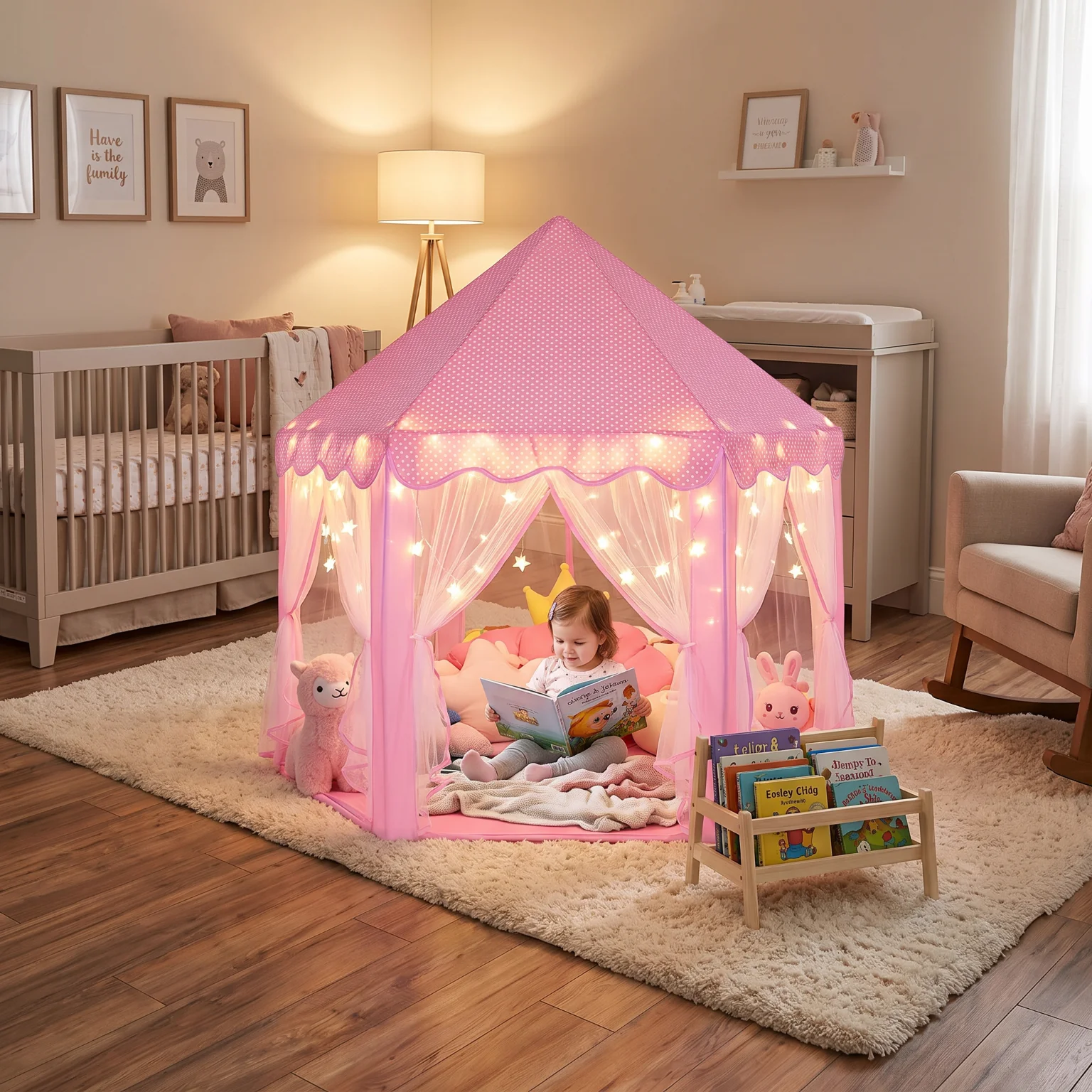 Kids Princess Play Tent Pink H - Kids Outdoor Play Table recension och pris