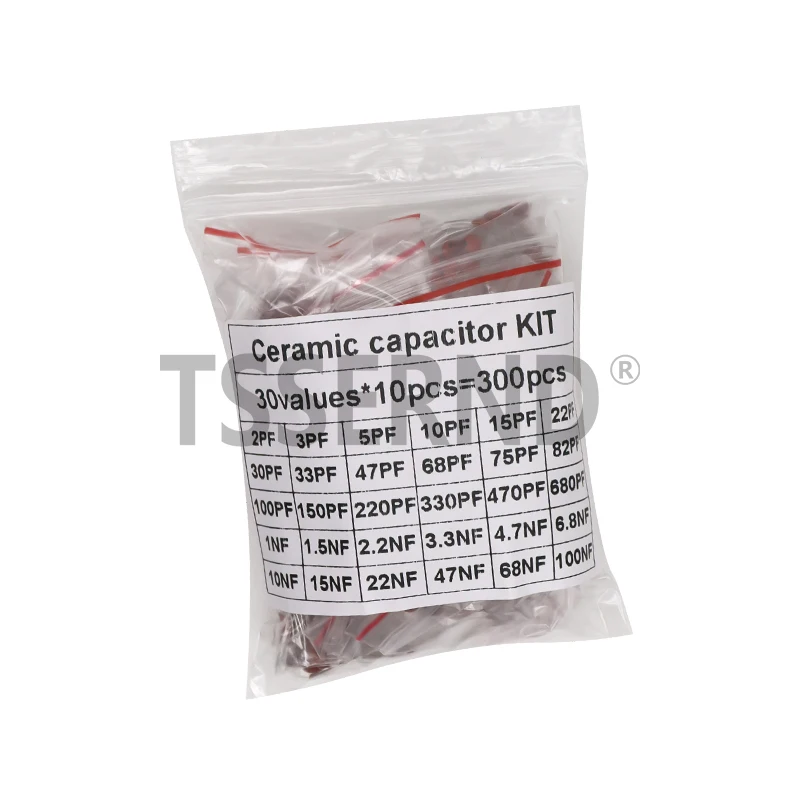 300pcs/960pcs 2pF-0.1uF Ceramic Capacitor Set Electronic Components Capacitor Assorted Kit Samples DIY