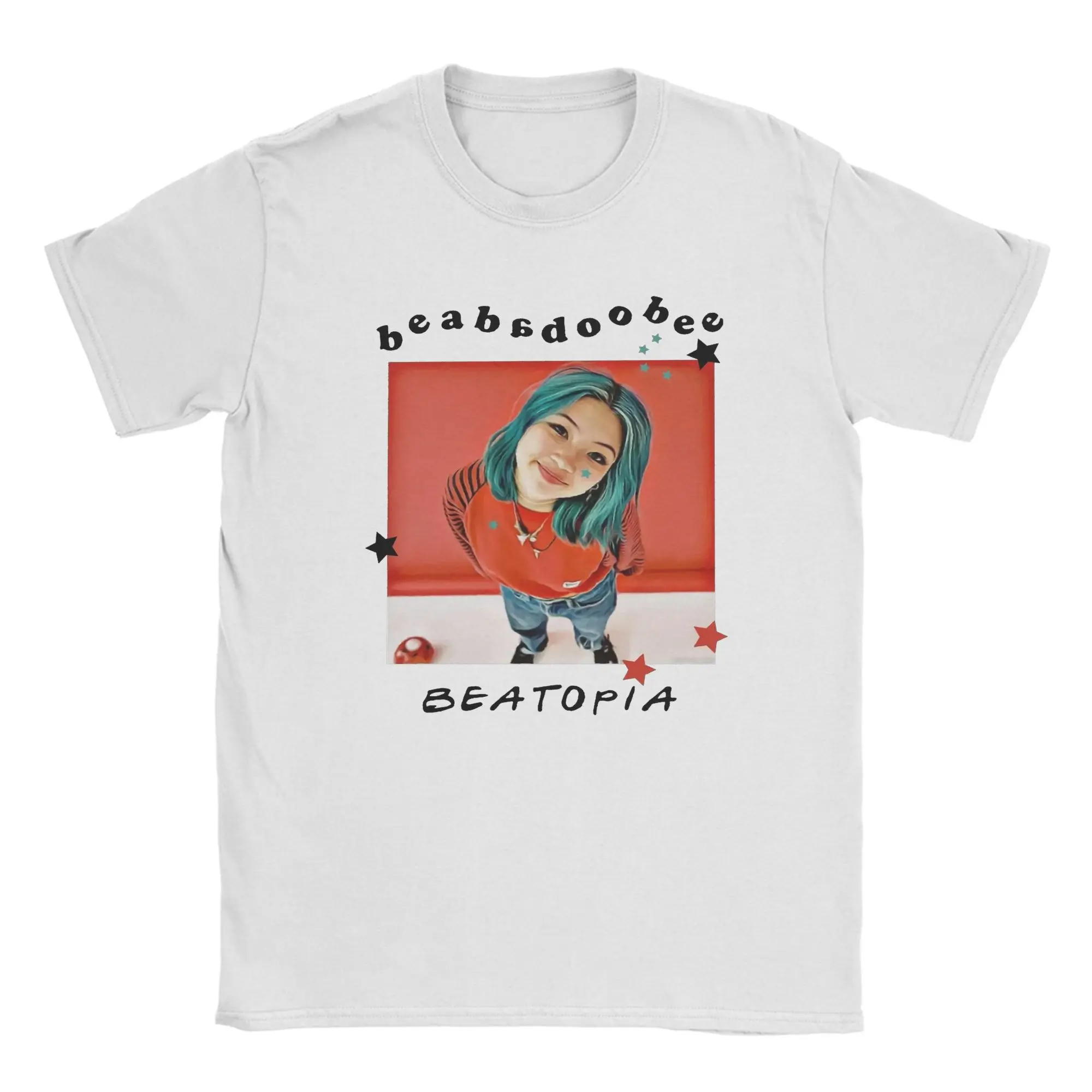 

Men T-Shirt Music Vintage Girl Cute Beabadoobee Cool 100% Cotton Tees Short Sleeve T Shirt Round Neck Clothes Summer