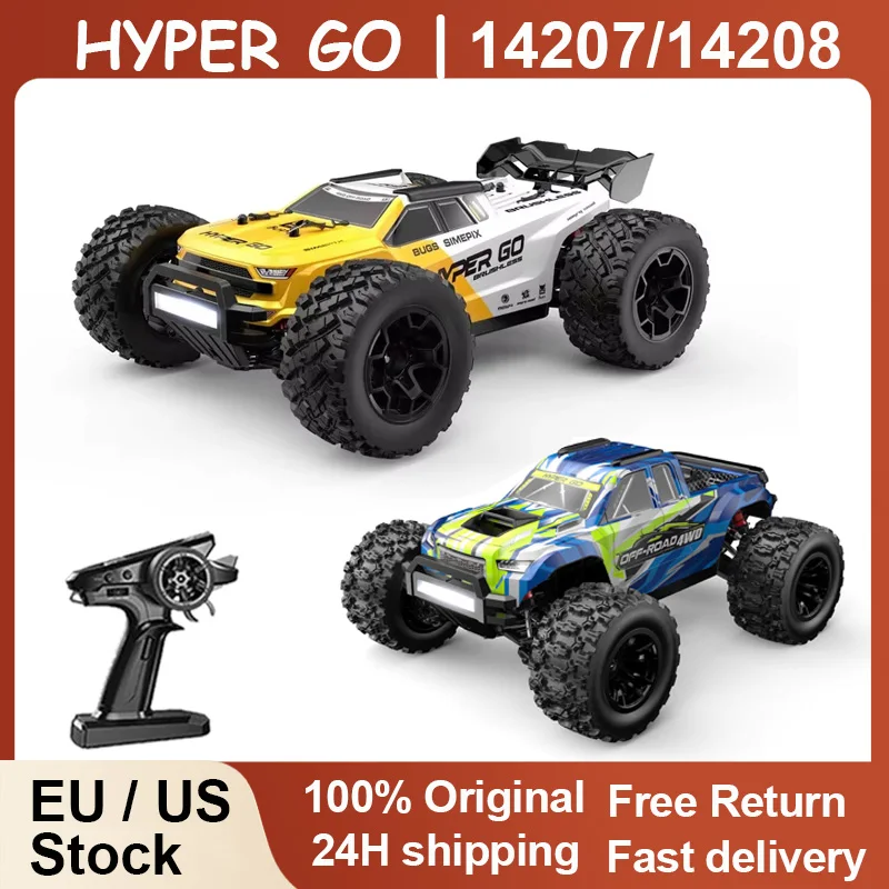 

HYPER GO MJX 14207 14208 1/14 Радиоуправляемая машина 41-53 км/ч Бесщеточный 2,4G Пульт дистанционного управления 4WD Внедорожный высокоскоростной RC Автомобиль Грузовик Игрушка для хобби