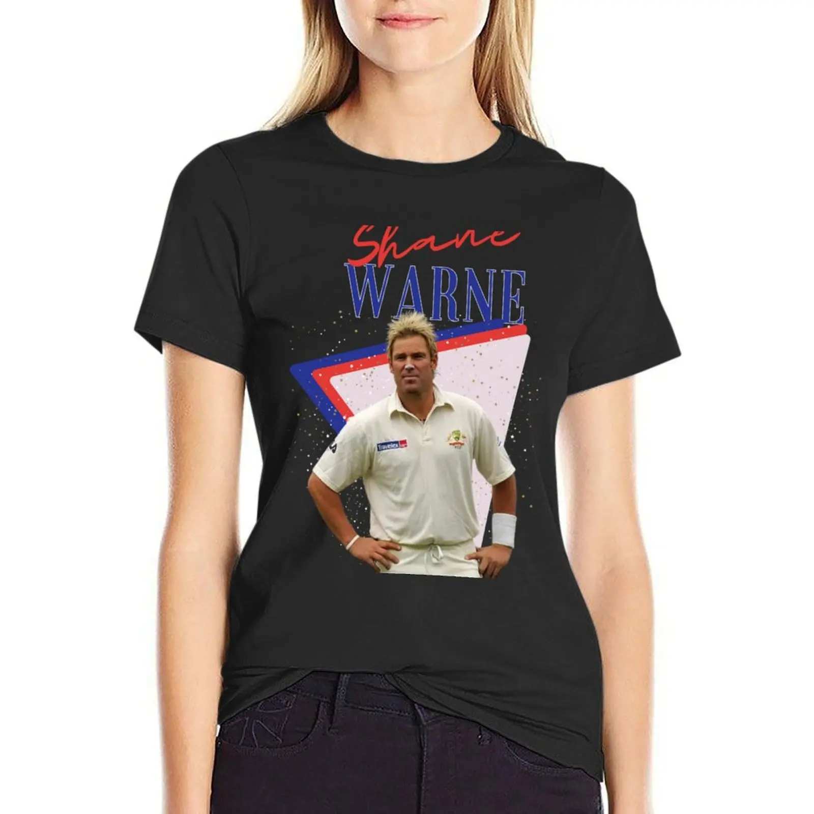 Shane warne - Rip shane warne - rest in peace shane warne T-Shirt funny funnys customs Women's t-shirt