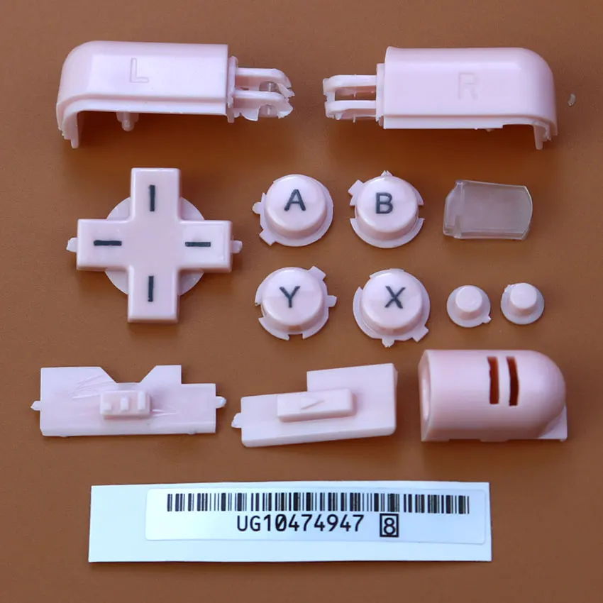 JCD-Juego de botones completos de repuesto para consola NDS Lite, tecla de encendido y apagado, ABXY, L, R, D, Pad Cross para NDSL