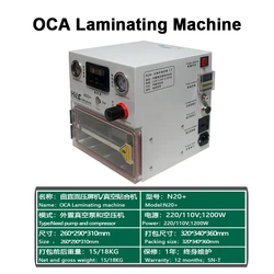 Mini LCD Laminating Machine OCA Laminator HUATALE N20+ N20 Plus For Mobile Phone LCD Screen Refurbish Repair 10 Inch 110V 220V