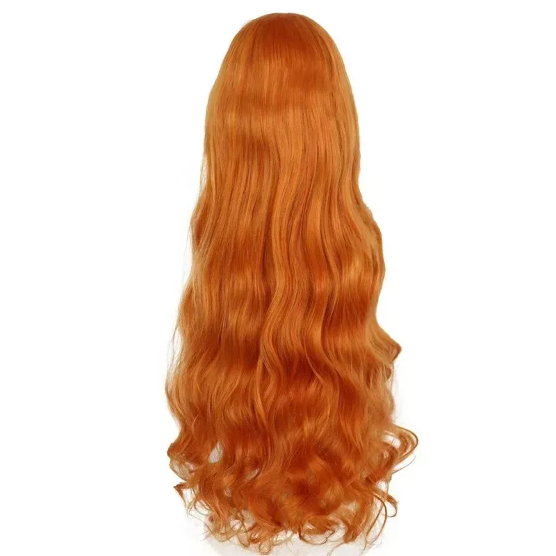 Парик для косплея CyOnepiece Nami, синтетический длинный вьющийся парик, аниме Coser, милая девушка, термостойкое волокно, парик высокого качества, вечеринка на Хэллоуин