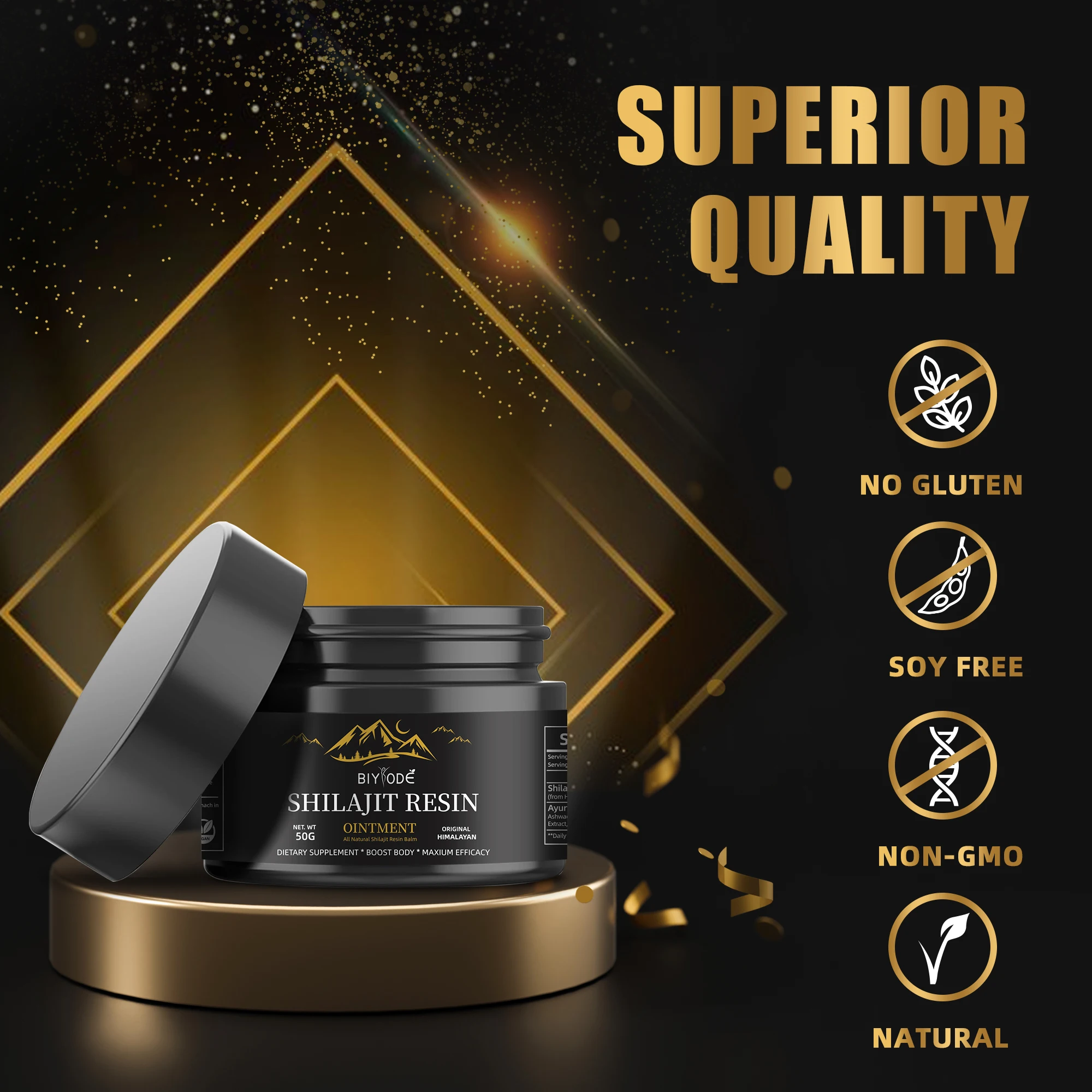 

Shilajit Resin50g- Natural Energy Supplement Stress Relief And Focus Boosting Health And Wellness Supplement