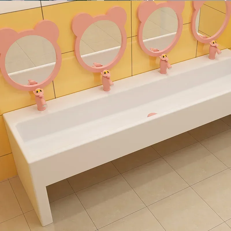 Early education center, acrylic artificial stone, integrated wash basin, multi-person wash basin
