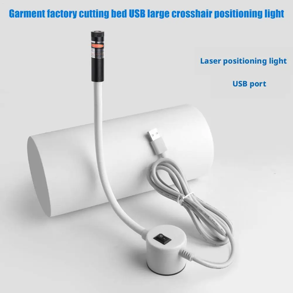 

USB Powered Red Laser Light Sewing Positioning Lamp Cutting With Magnetic Base Cross For Sewing Machine Accessories