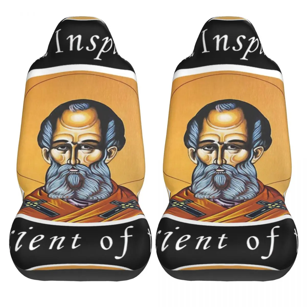 ATHANASIUS - SCRIPTURES ARE SUFFICIENT Car Seat Cover Custom Printing Universal Front Protector Accessories Cushion Set