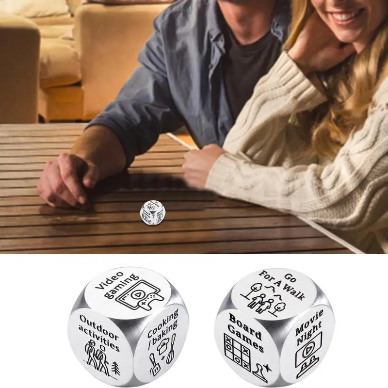 Couple Game Decision Dice Funny Date Night Gifts for Girlfriend Boyfriend Anniversary Romantic Gift for Him Husband Wife