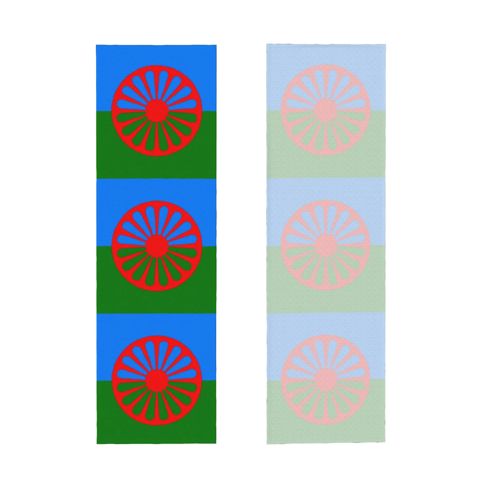 Cold Exercise Towel Gypsy Romani Peoples Flag Beach Sports Yoga Towel Swimming Camping Towel Refreshing Sports Scarf Face Towels