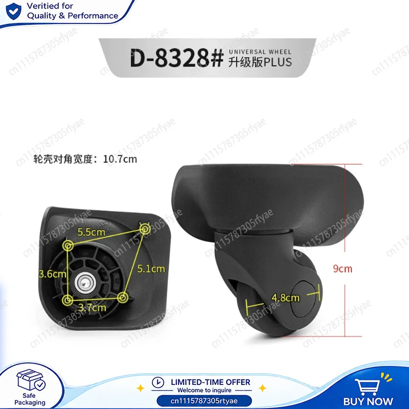 Travel Bag Rollers C11-A Universal Wheels Replacement for Luggage Suitcase Trolley Case Silent Casters Repair Accessories