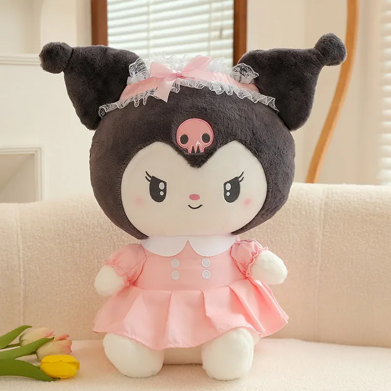 35-60cm Sanrio Prinzessin Rock Kuromi Plüschtiere Puppe Kawaii Cartoon Anime ausgestopfte Plüsch Puppe Spielzeug Kissen Kinder Geburtstags geschenke