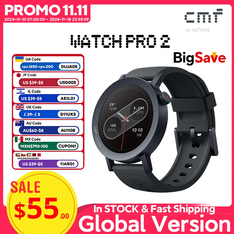 Global Version CMF by Nothing Watch Pro 2 1.32