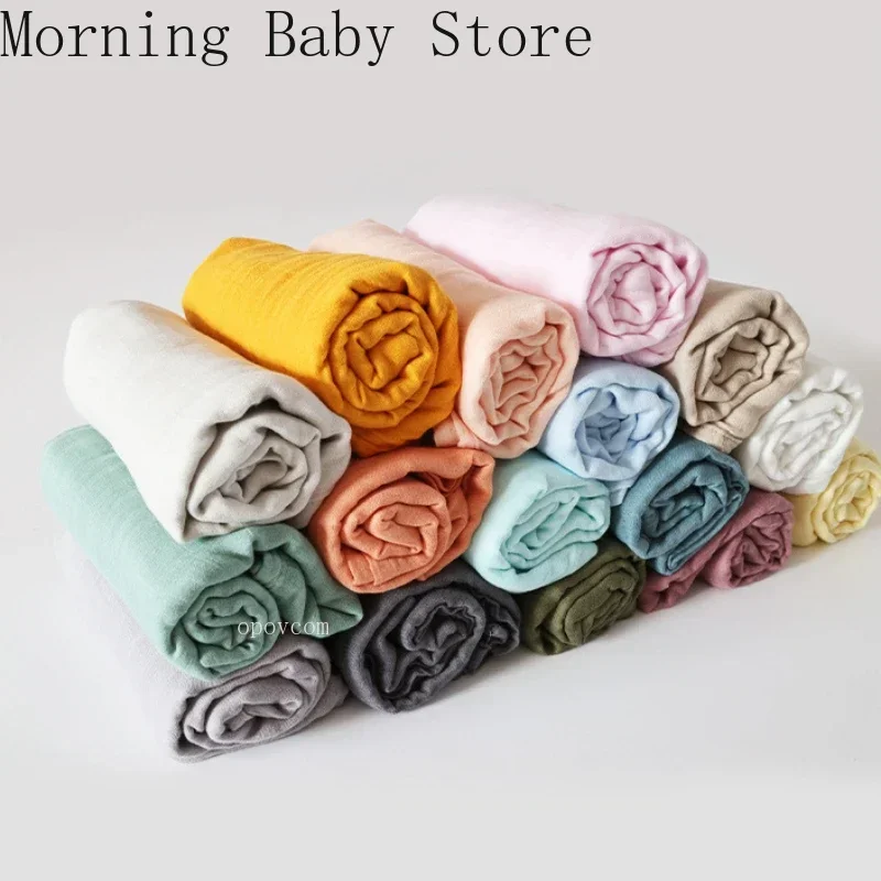 120*120cm Muslin Bamboo Baby Blanket Soft 2 Layers Newborn Swaddle Wrap Bath Towel Blanket Infant Sleepsack Stroller Cover 0-36M