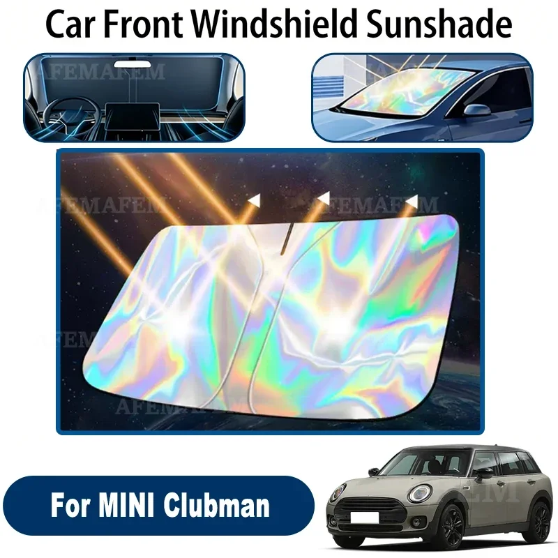Windshield Sun Shade For MINI Clubman Foldable UV Reflective Front Window Sun Protection Cover