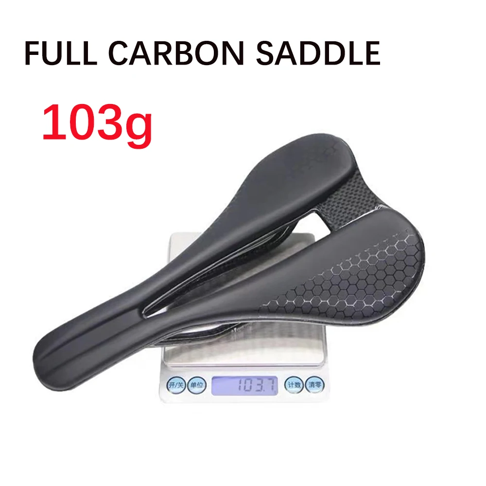 

Полностью карбоновое велосипедное седло, сверхлегкое 102 г, 240*145 мм, MTB, велосипедное дорожное сиденье, подушка, детали для велосипедного велосипеда