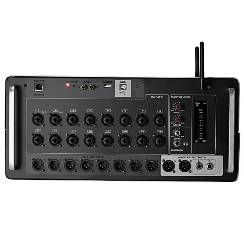 16-Channel Digital Mixer Metal Construction Conference Audio Matrix Video/Audio Loudspeakers China Factory Audio Console