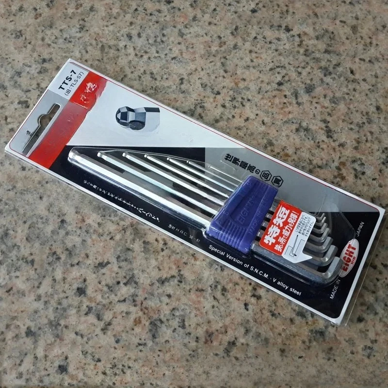 

TTS-7 Ball Head Metric Hexagonal Wrench Set 1.5-6mm