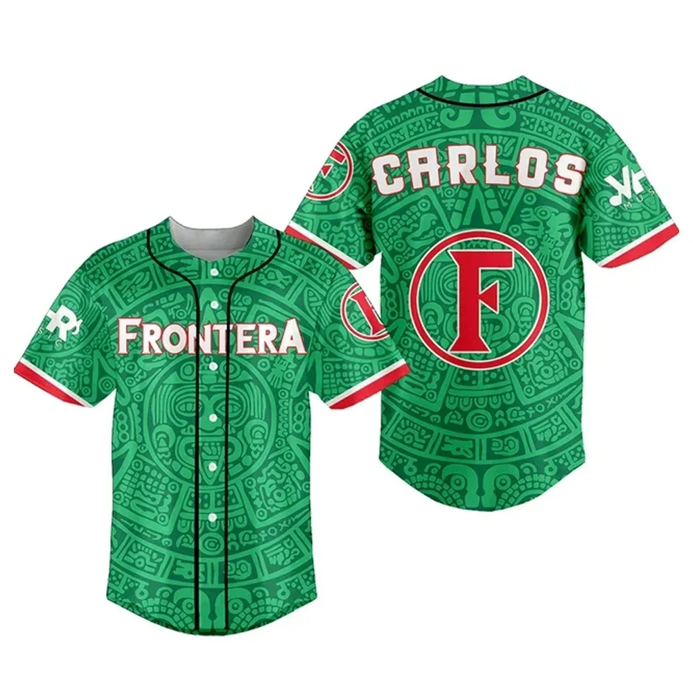 Grupo Frontera Merch El Comienzo Tour Baseball Shirt Men Women Hipster Hip Hop Short Sleeve Baseball Jersey Tee Shirt Homme