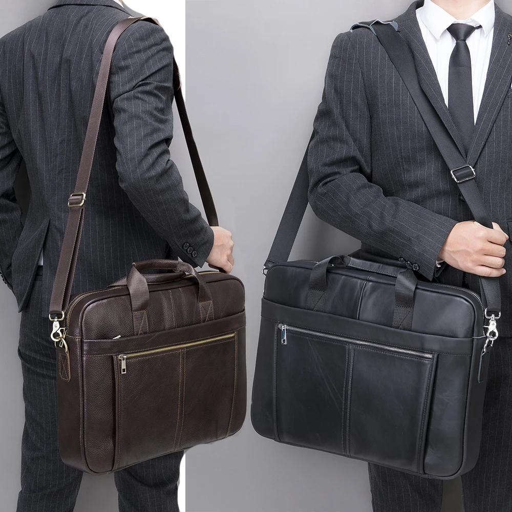 Imagem -06 - Laptop Bolsa para Homens Pastas Totes de Couro Genuíno Bolsas de Documento a4 Bolsas de Negócios dos Homens 5013 Westal17